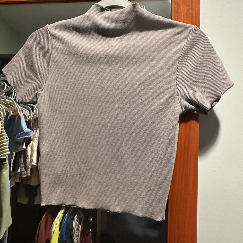 Afends Gray Short Sleeve Women's Top